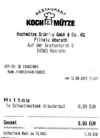 mmdl Hffner Kochmtze Restaurant